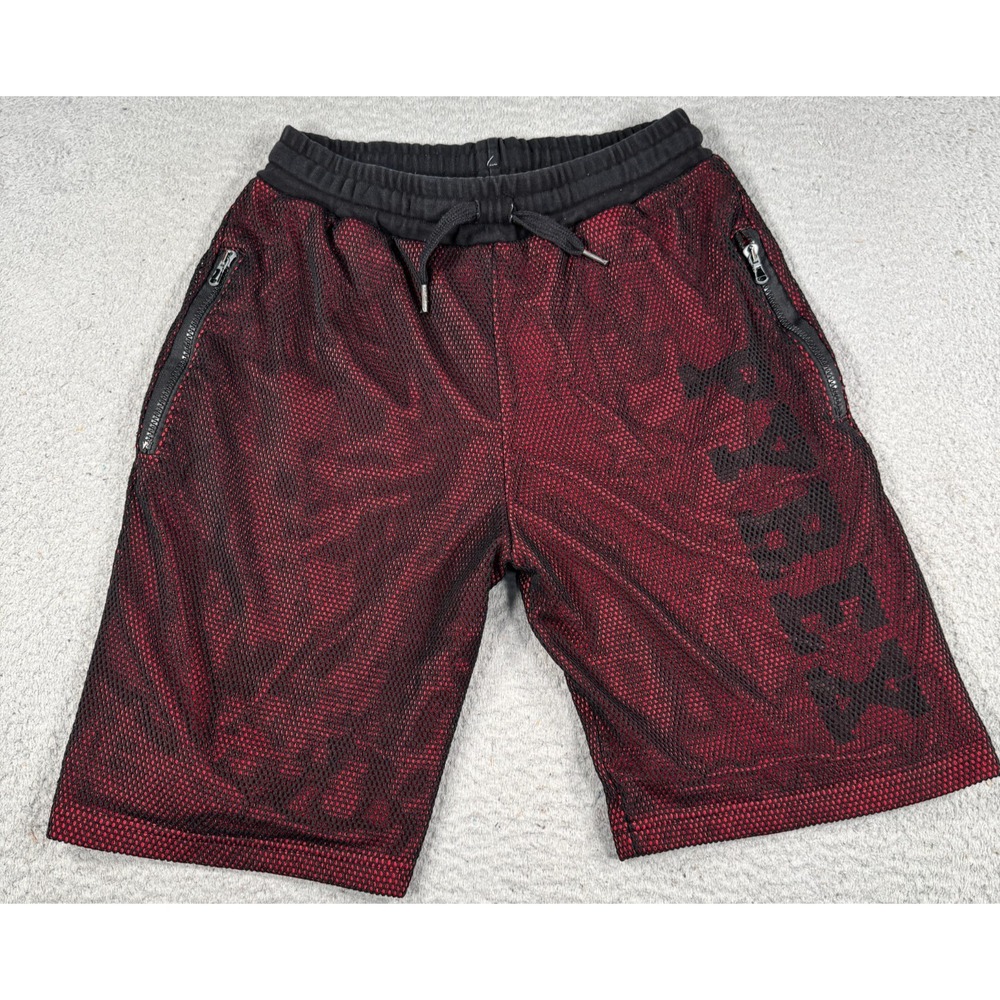 Pyrex Virgil Abloh Shorts Men's Red Mesh Athletic Designer Streetwear Drawstring